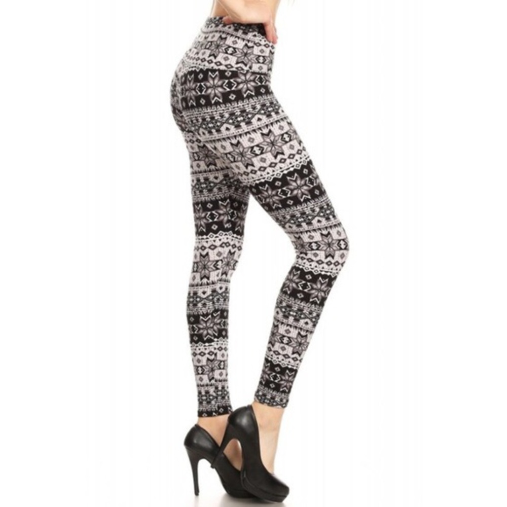 Super soft and warm snowflake leggings - Picture 2 of 3